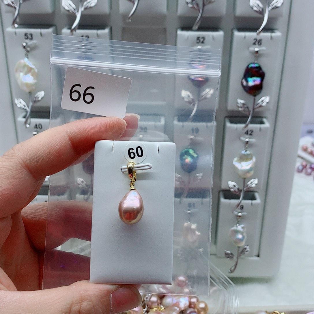 合金吊坠(不含链)淡水珍珠
