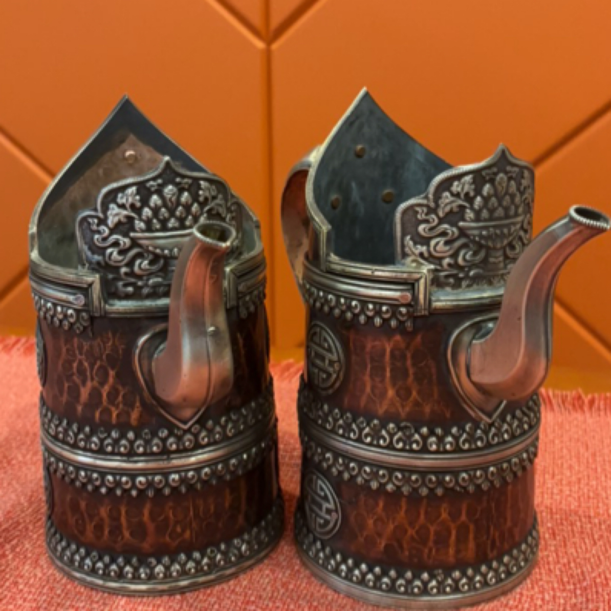 精选藏式手工青稞酒杯