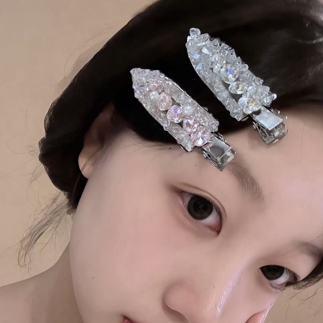 发夹高级鸭嘴夹子发卡碎发可爱抓夹发箍鲨鱼小物件侧边发圈懒人