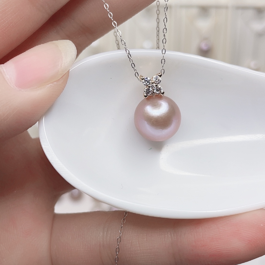 合金淡水珍珠吊坠(赠链)