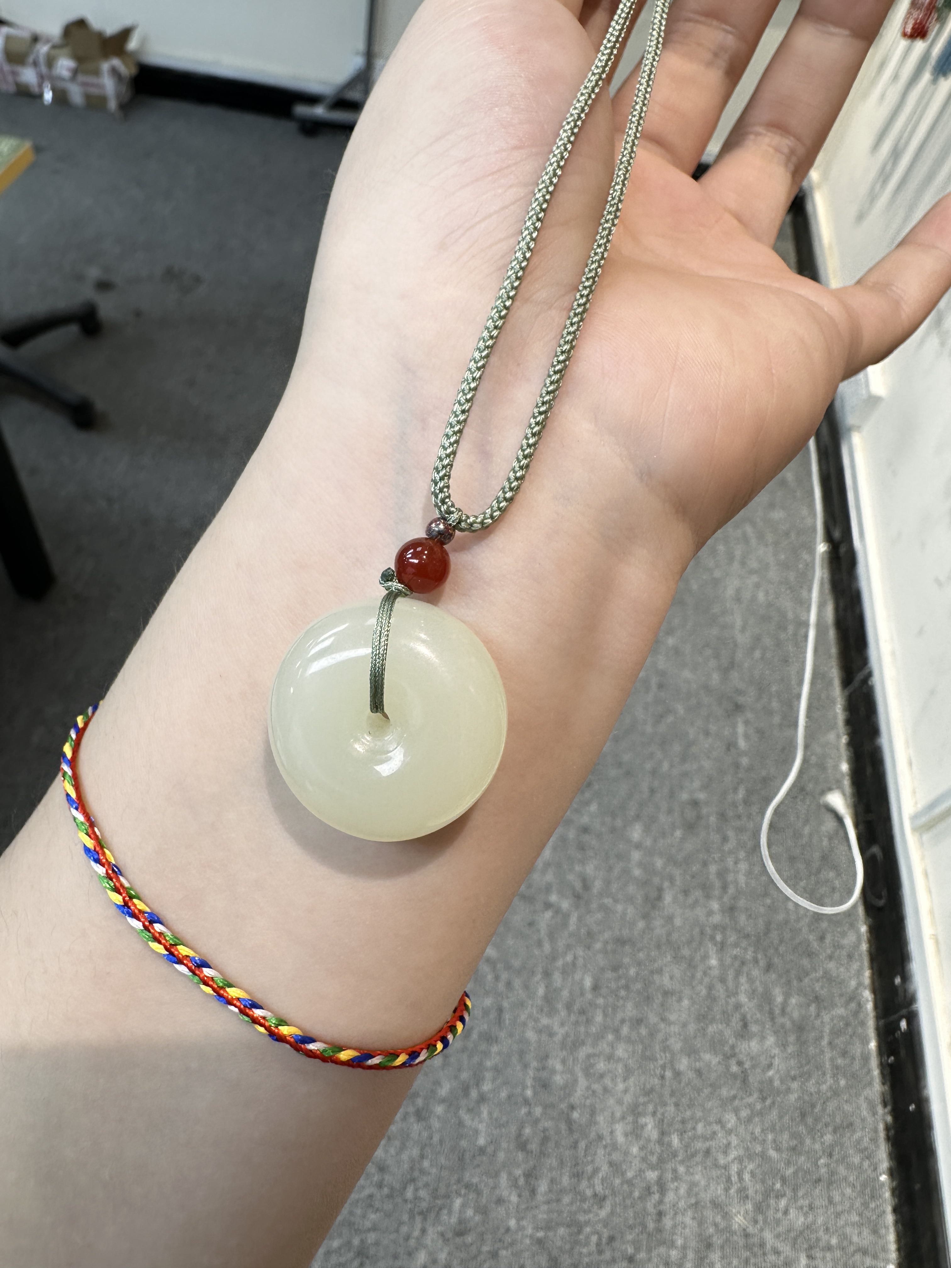 新疆蜂蜜水色系平安扣吊坠