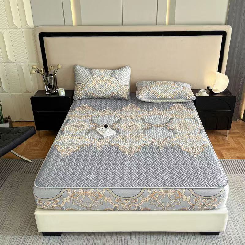 北欧风情乳胶凉席驼绒男棉裤