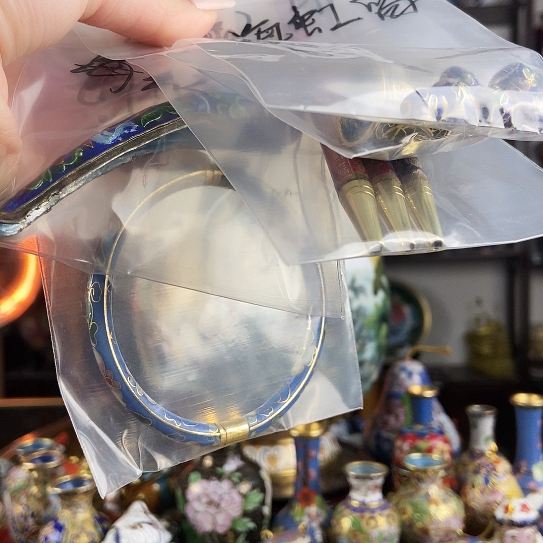 海***虹铜镯子 护甲 三个笔 两个顶针 四个小葫芦