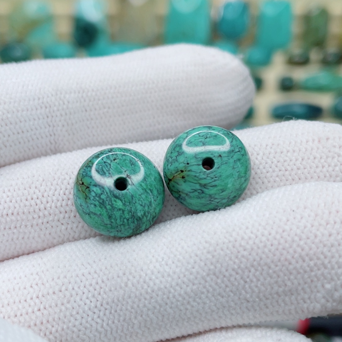 绿松石散珠未镶嵌