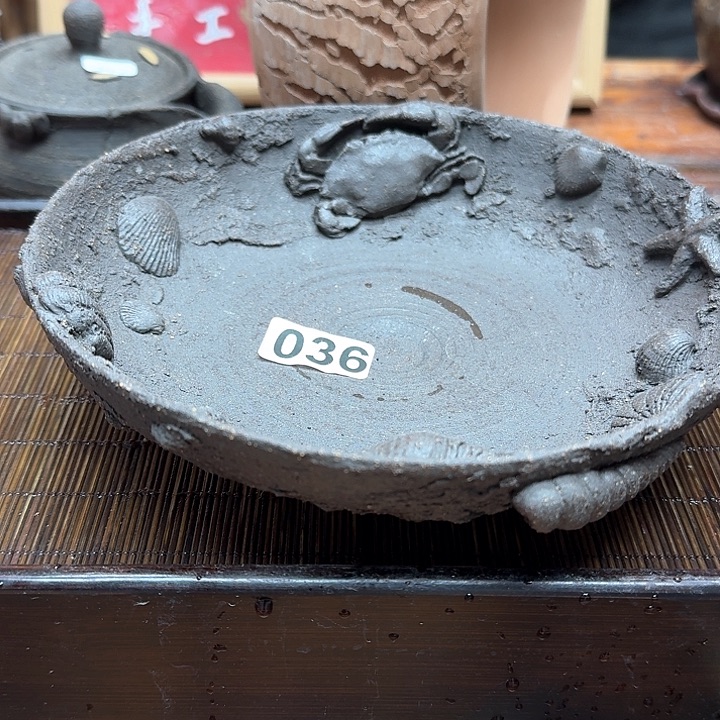 纯手工制作粗陶茶具