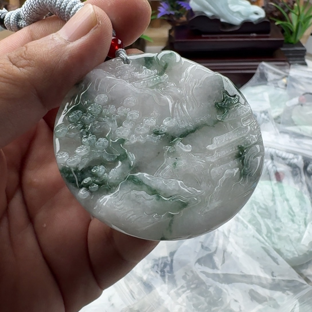 颈饰未镶嵌翡翠天然缅甸A货翡翠