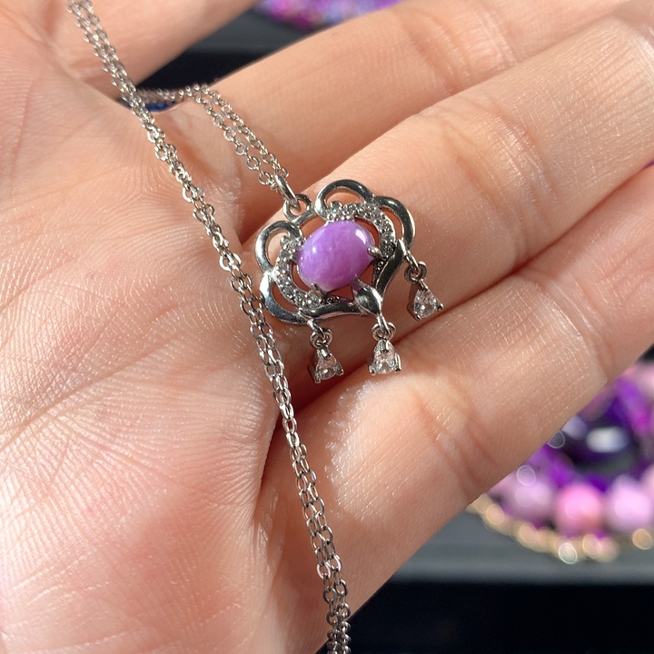 苏纪石（舒俱来）项链银S925镶嵌