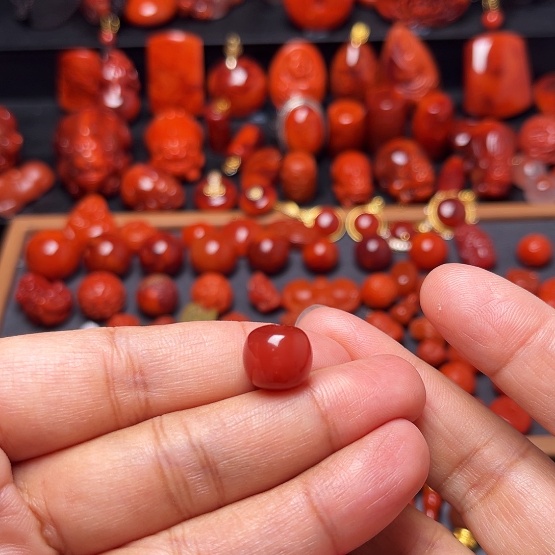 有***鱼南红玛瑙未镶嵌配饰11+