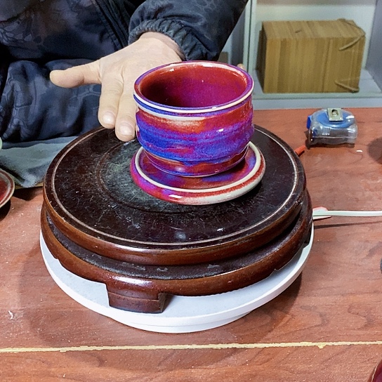 摆件半**禅尚峰钧窑作品摆件