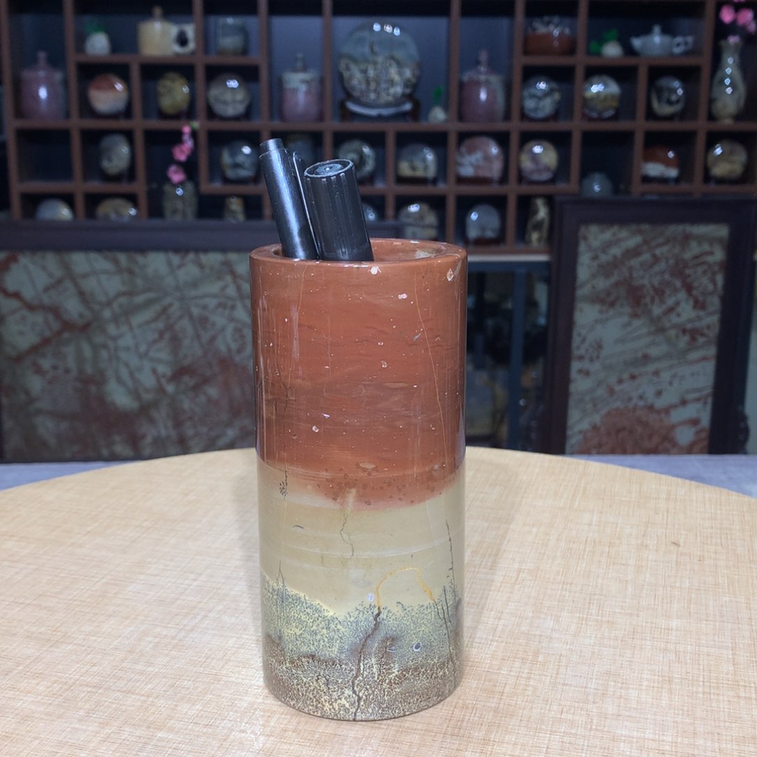 紫砂广西国画石，收藏观赏