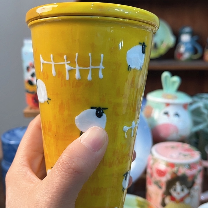 陶景德镇釉下手绘陶瓷 