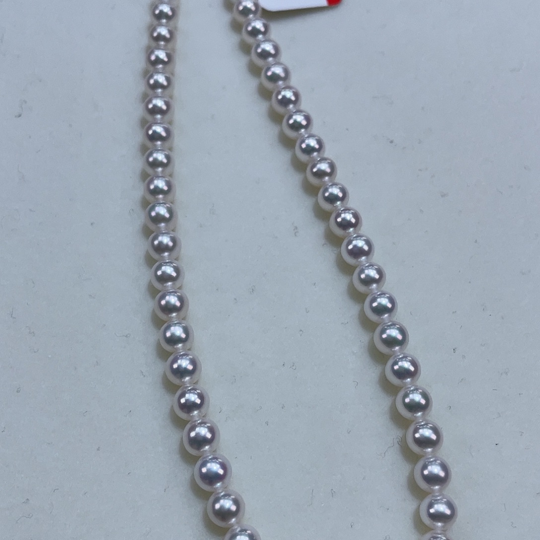 淡水珍珠颈饰银S925镶嵌4.5m毕业级亮度新品亮瞎眼灯泡光