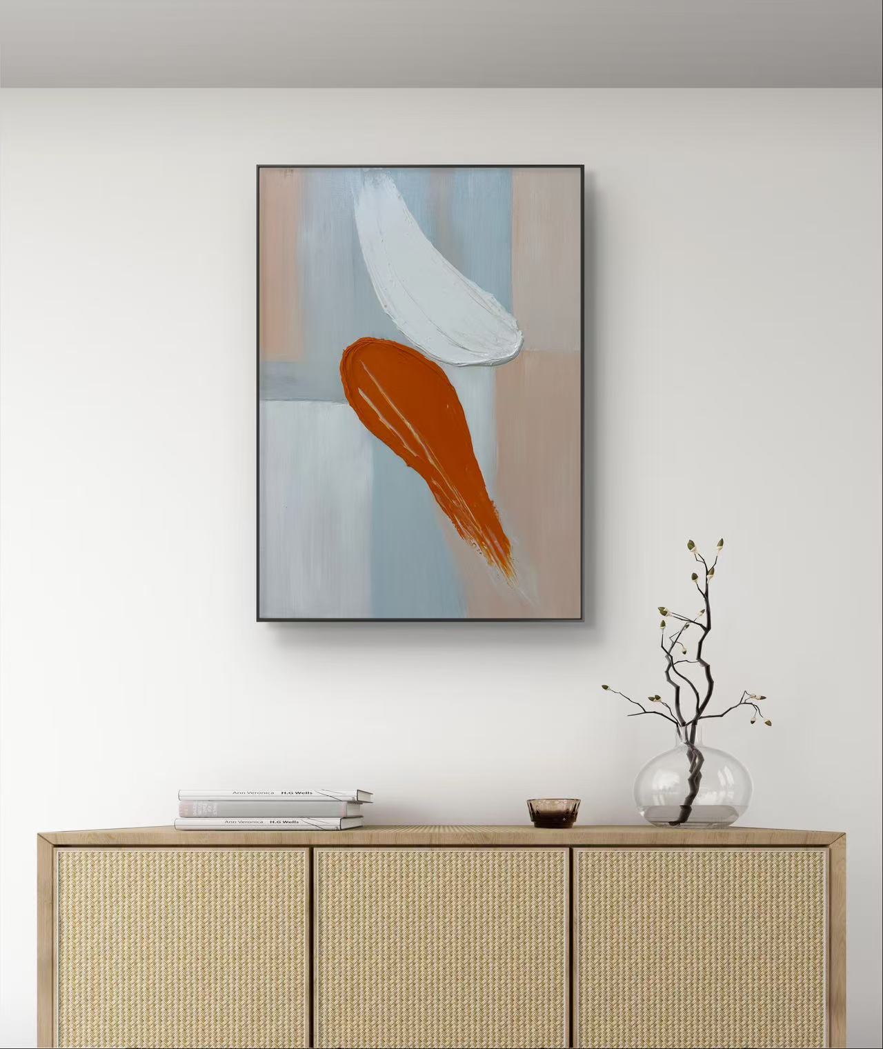 《20》纯手绘油画玄关挂画客厅沙发背景装饰肌理画