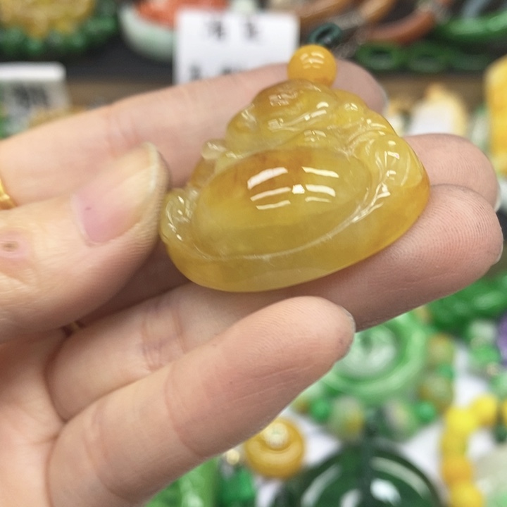 翡翠未镶嵌耳饰项链21