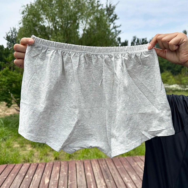 纯色透气男平角内裤大学生内裤百搭高腰男士平角运动内裤