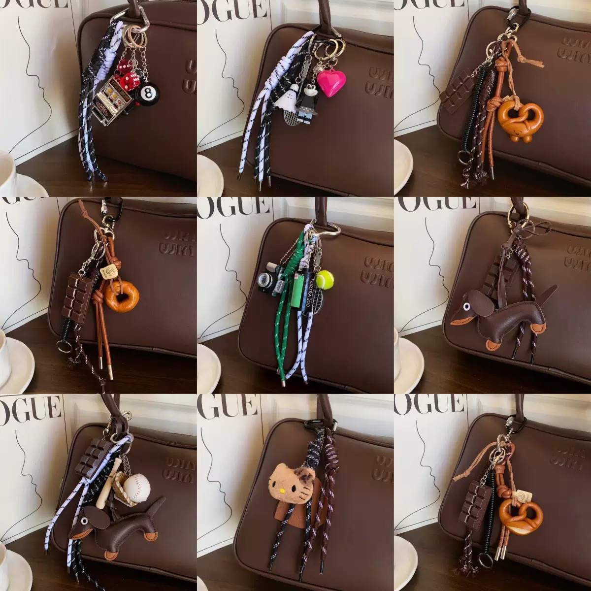 马卡龙时尚搪胶挂扣