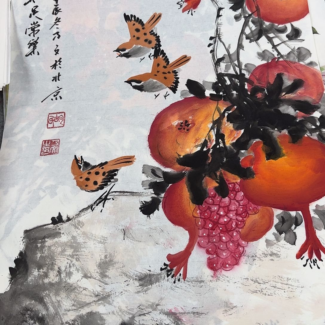 国画国画作品多次参加全国美展