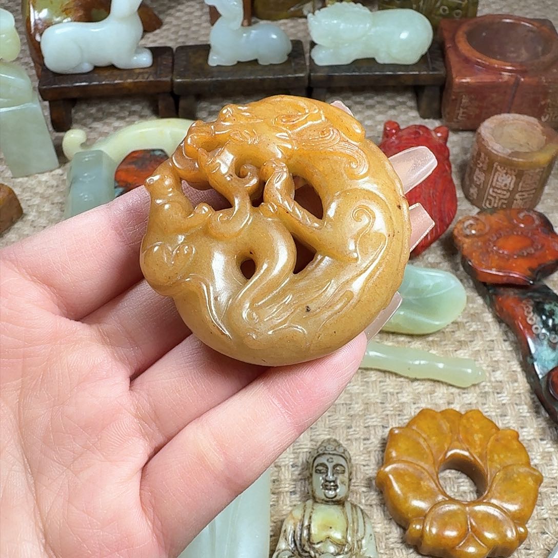 白玉菩提吊坠挂件