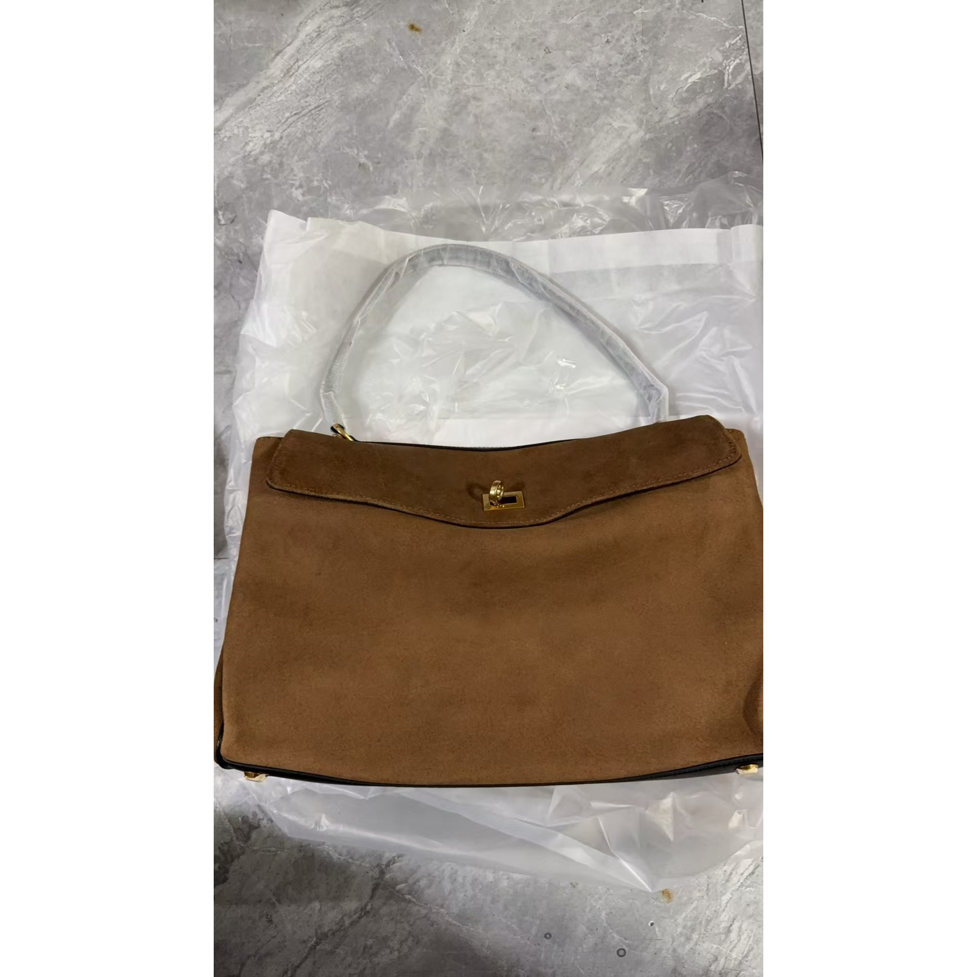 【点点福利】5883棕色【清货有瑕】时尚轻奢百搭气质女包