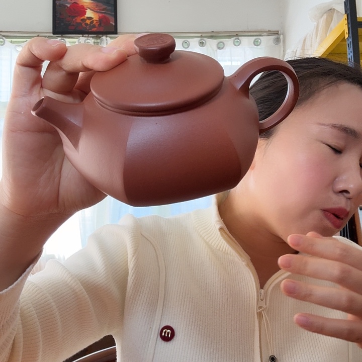 紫泥半手工福字富甲六方300cc