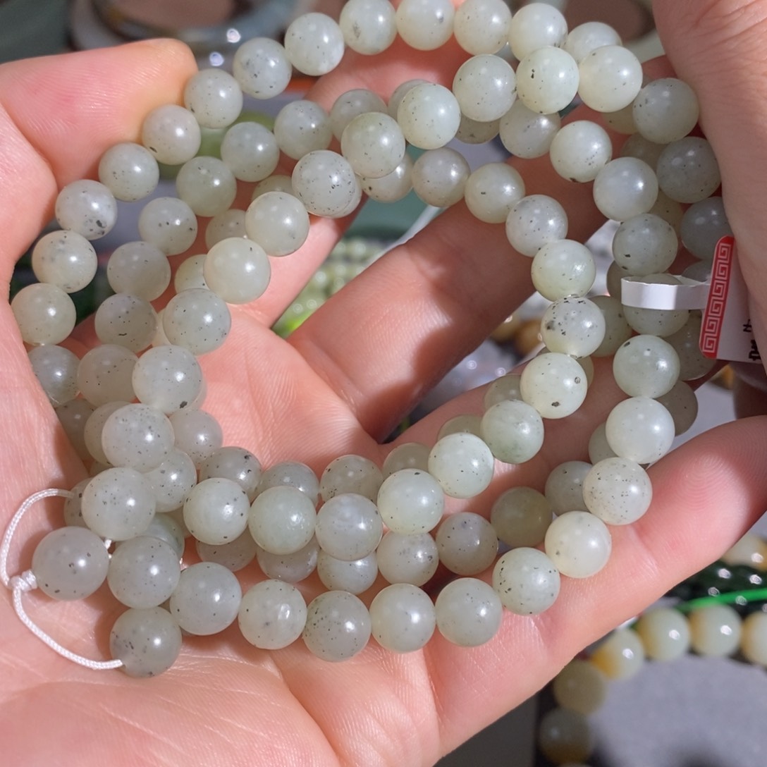 和田玉手串未镶嵌