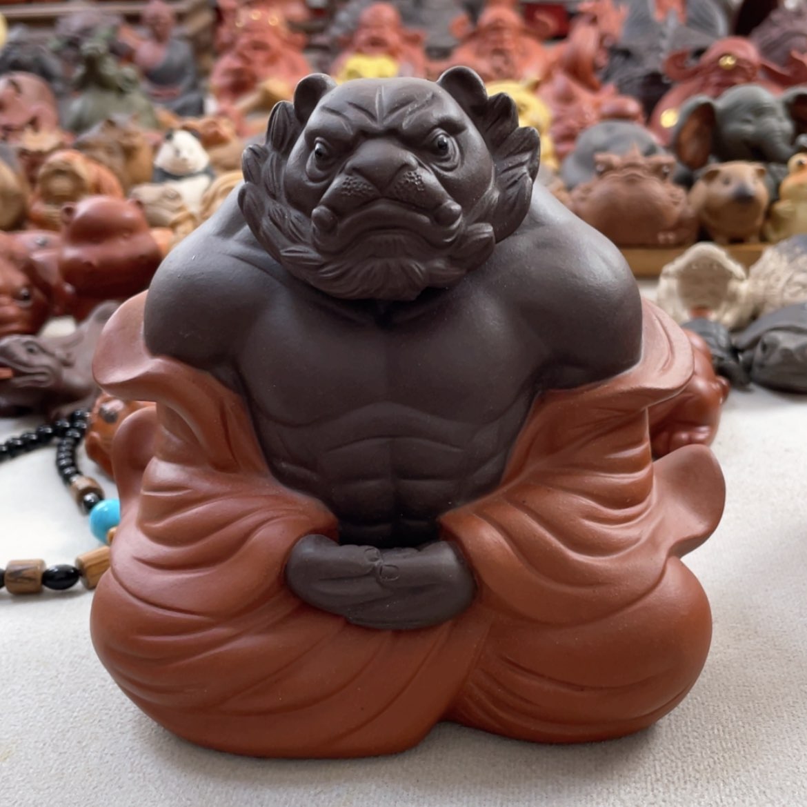 【闪购商品】紫砂茶宠火*果紫砂虎仙