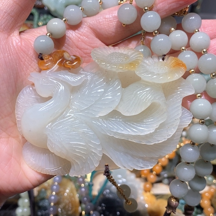 岫玉毛衣链未镶嵌