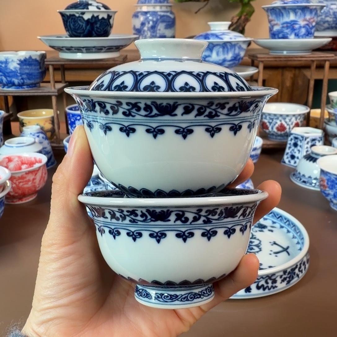 清***、景德镇陶瓷手工手绘