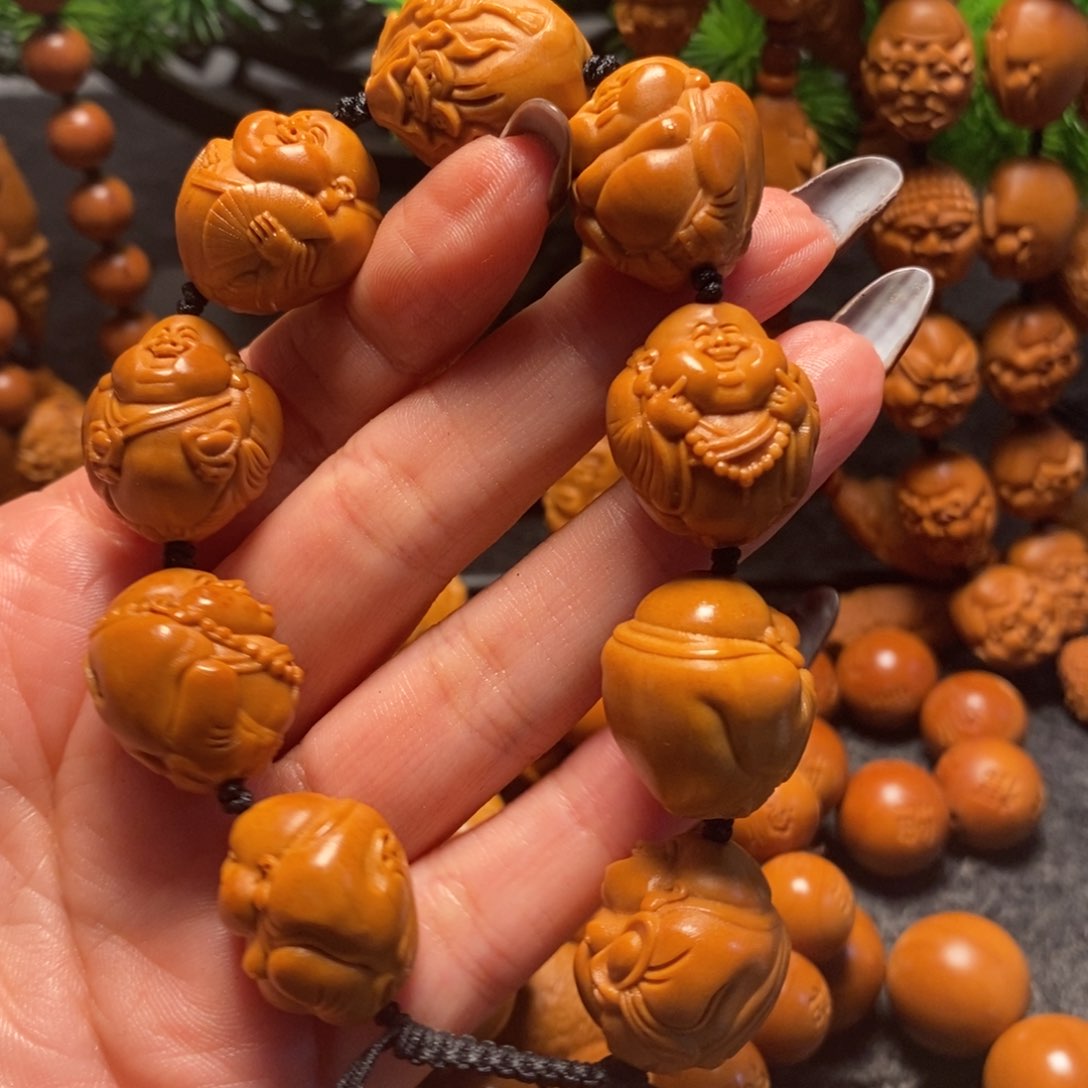 橄榄核吊坠站立弥勒