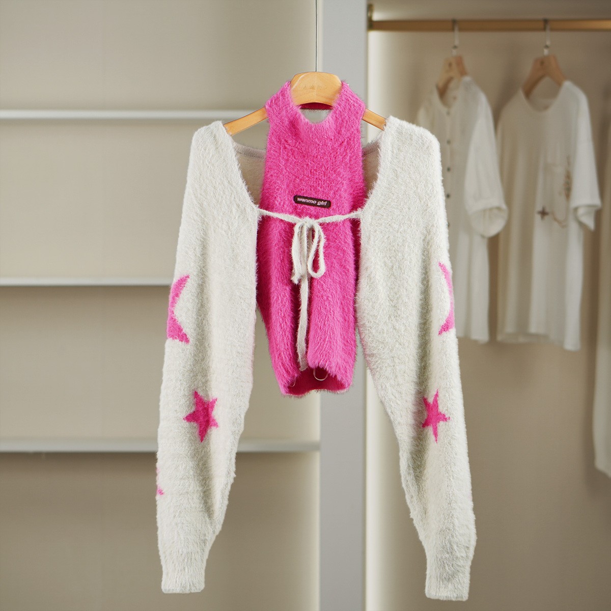 麦迪尚品【文M】51105671 春秋时尚个性两件套线织衫品牌女装