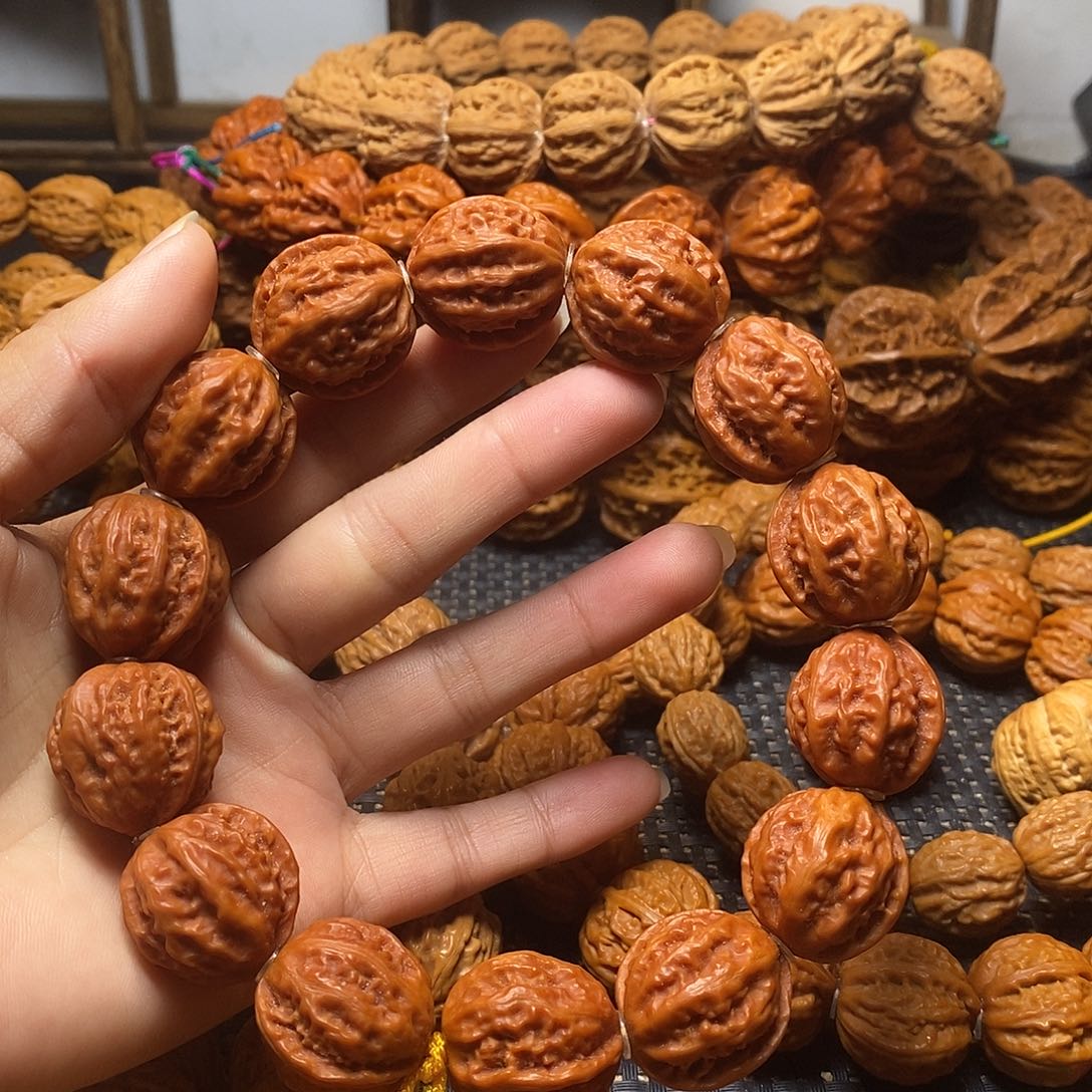 文玩核桃手串西瓜纹粗筋手串