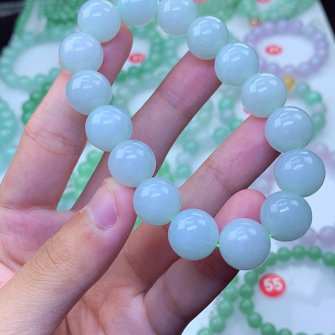 翡翠未镶嵌毛衣链