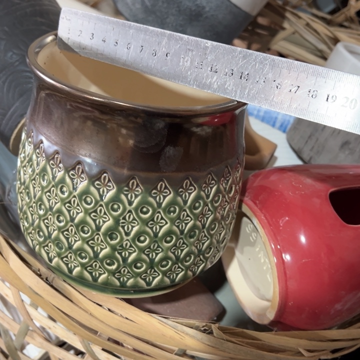 陶瓷花瓶摆件外贸出口微瑕捡漏高14口14公分