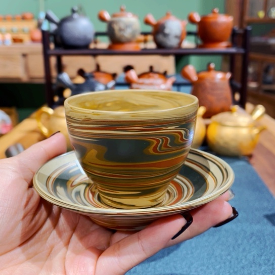 壶陶雄常滑烧杯子