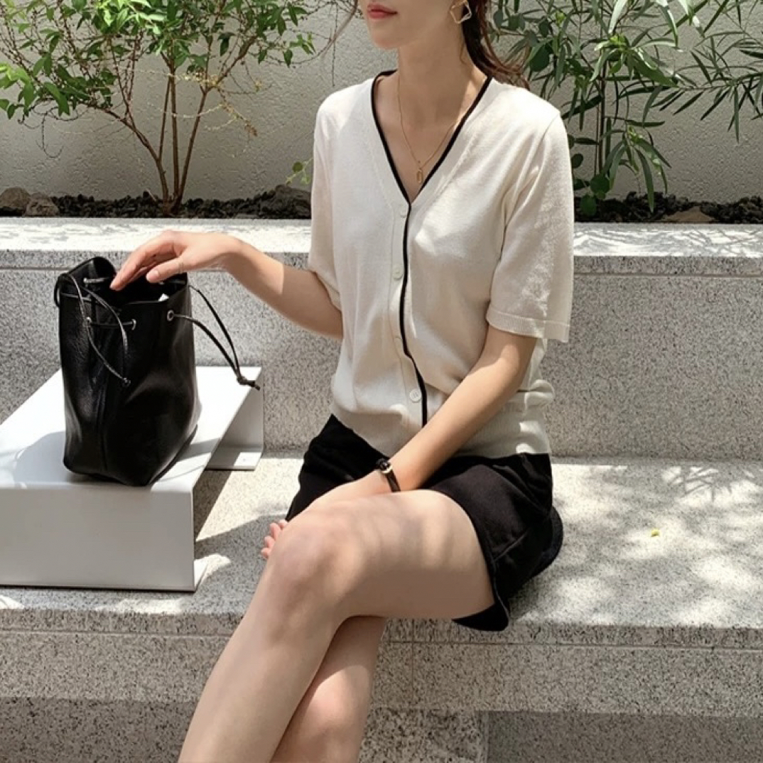毛针织衫小众夏季短款针织常规款小香风短袖百搭薄款