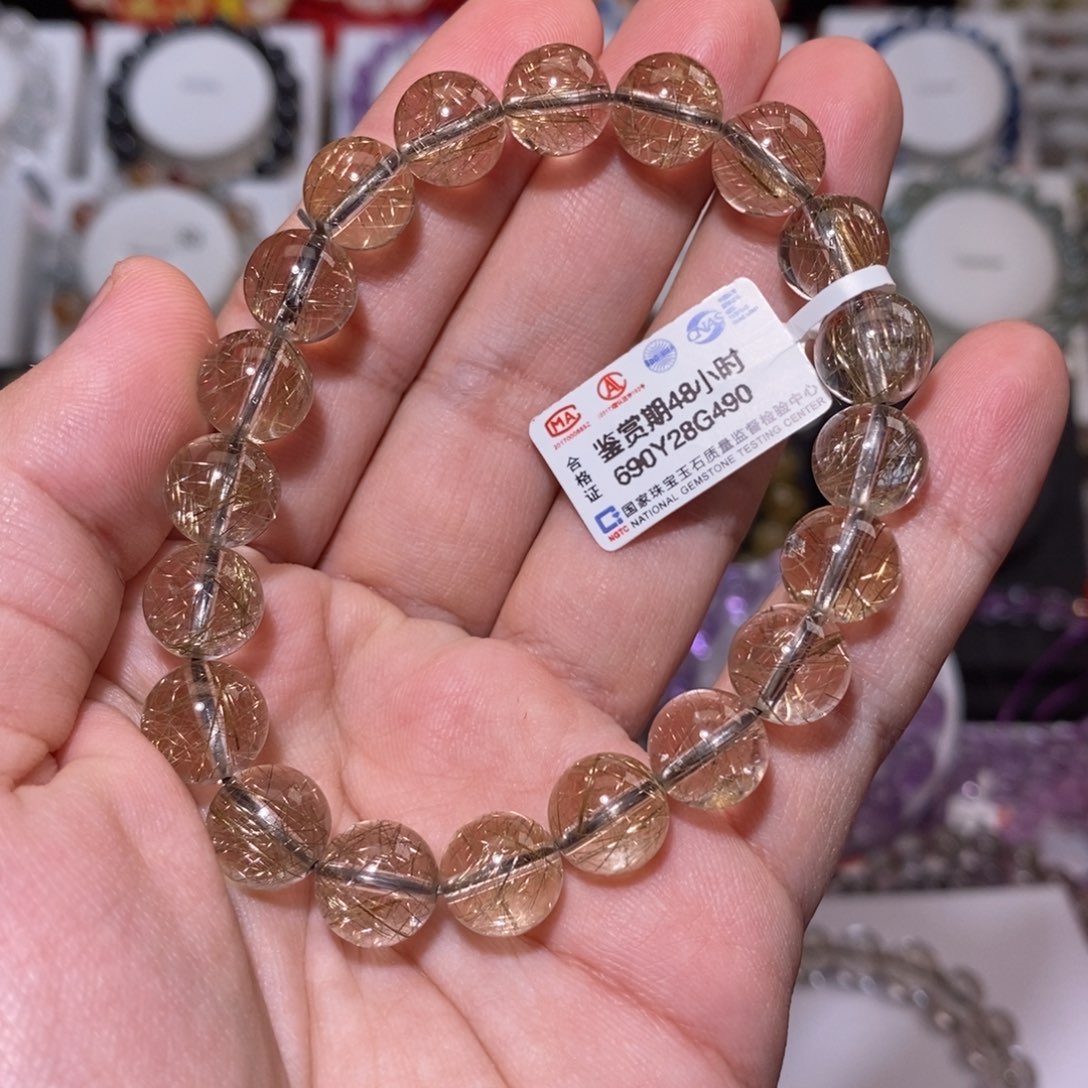 【闪购商品】水晶手串未镶嵌夏***歌维纳斯银发晶9.8mm