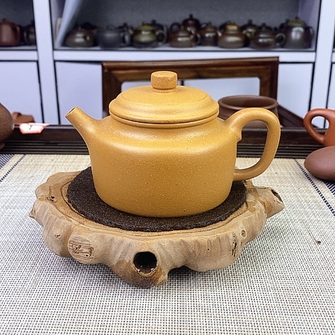 紫砂茶壶宜兴紫砂黄金段260c c