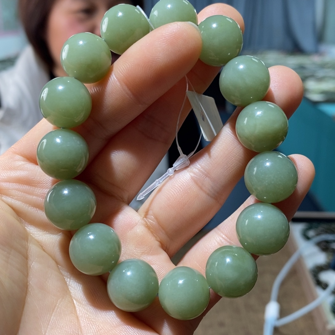 和田玉未镶嵌手链114