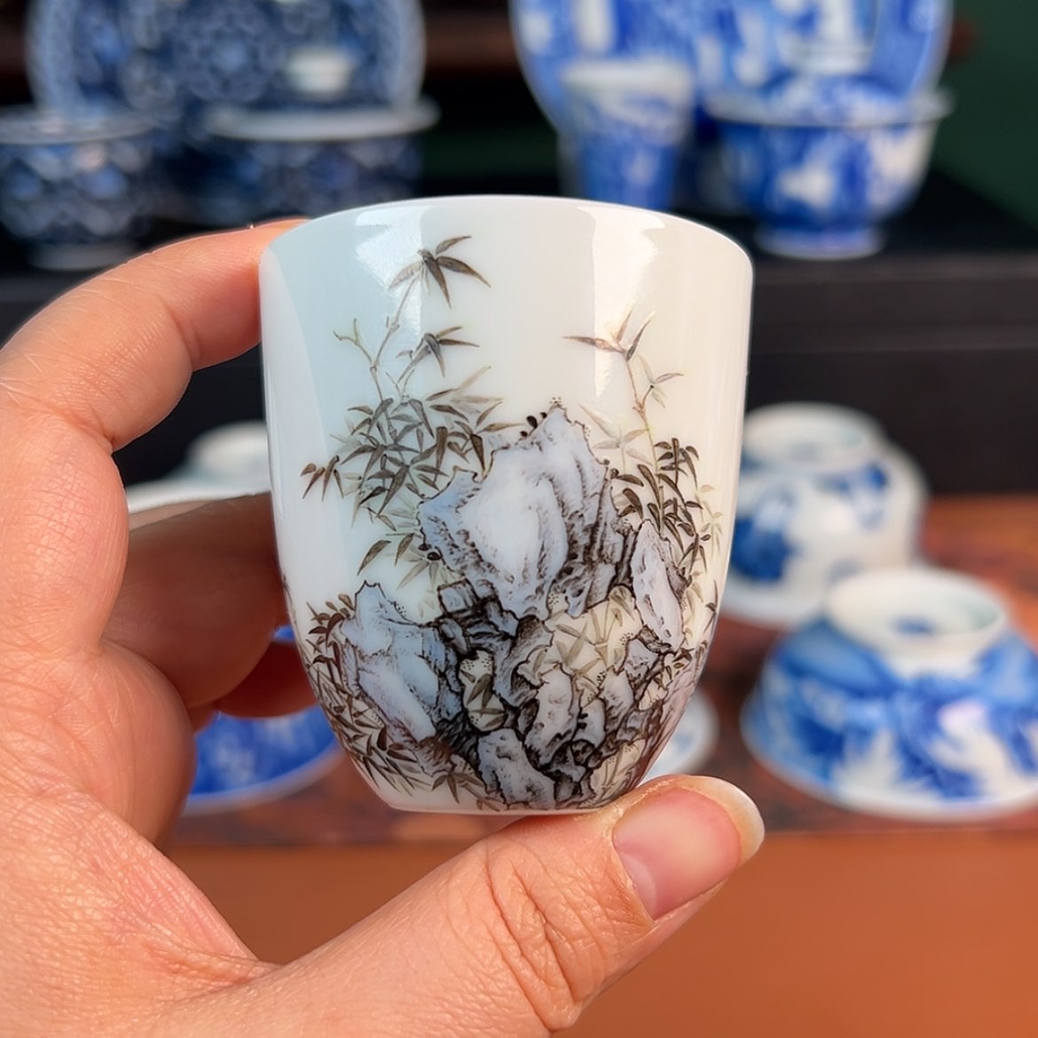 【闪购商品】杯论艺堂-墨竹闻香杯