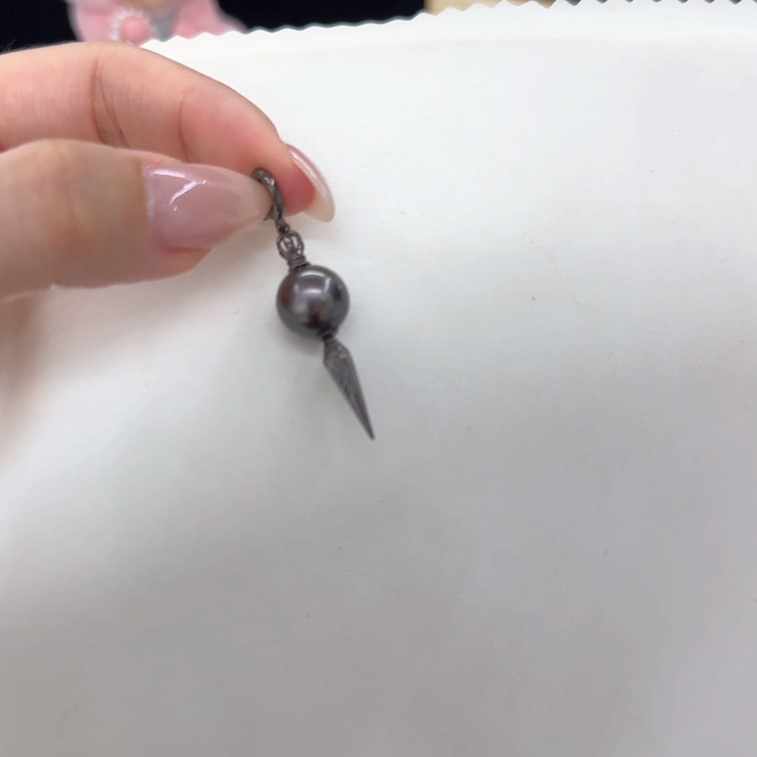 银S925镶嵌海水珍珠颈饰