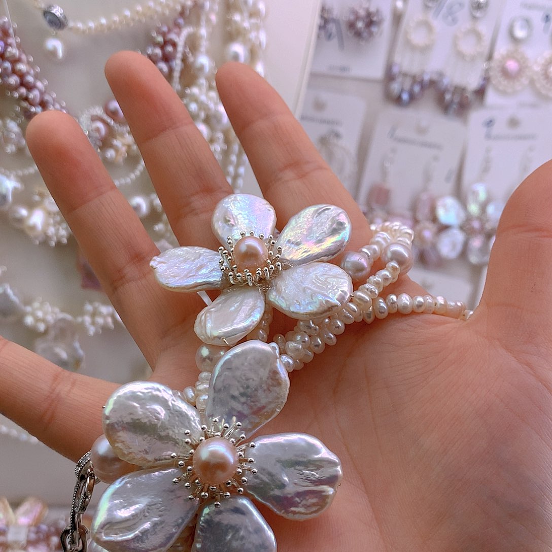 米***粒未镶嵌淡水珍珠项链