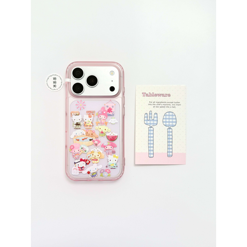 日系可爱猫咪美乐蒂玉桂狗手机壳适用苹果iPhone17promax磨砂