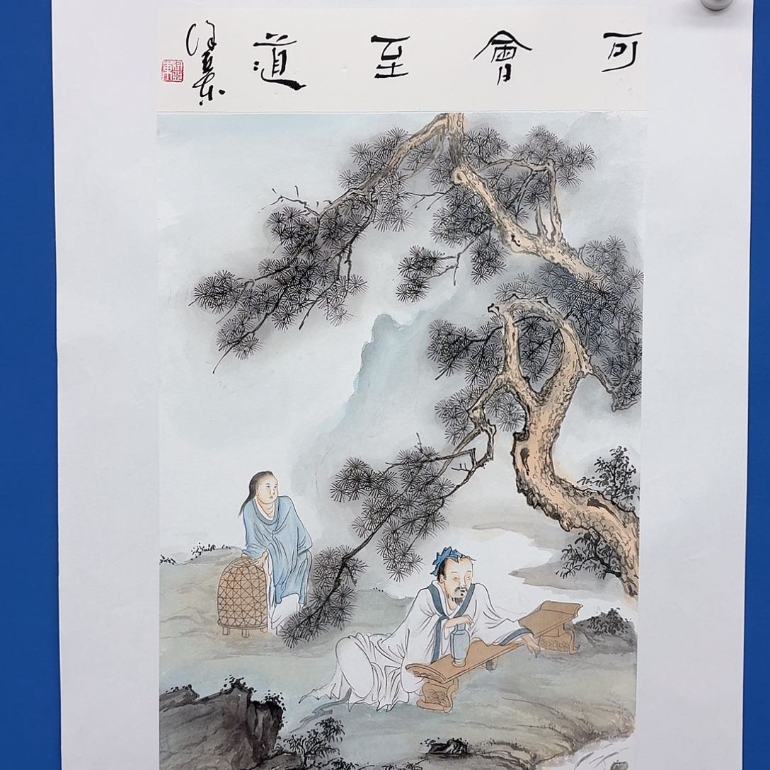 国画多次参加国内外书画