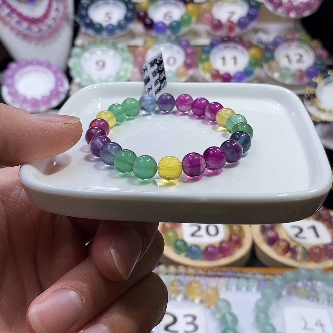 手链未镶嵌萤石色标8mm