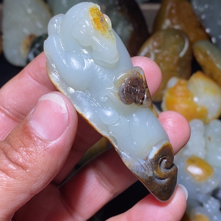 未镶嵌手链和田玉笑*