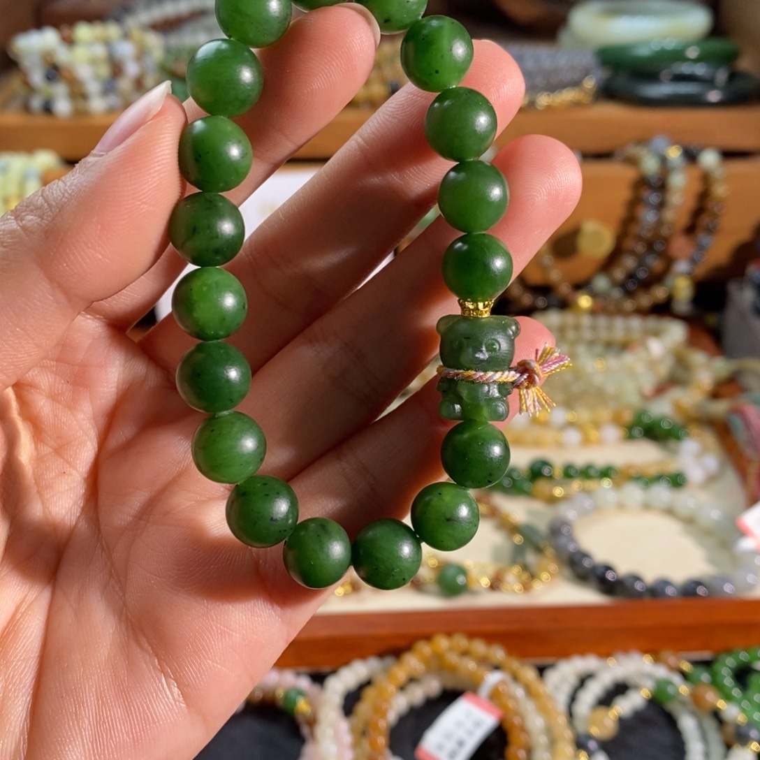 和田玉未镶嵌手链