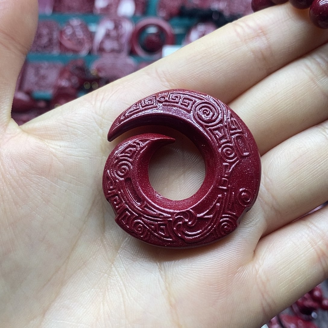 天然辰砂朱砂吊坠