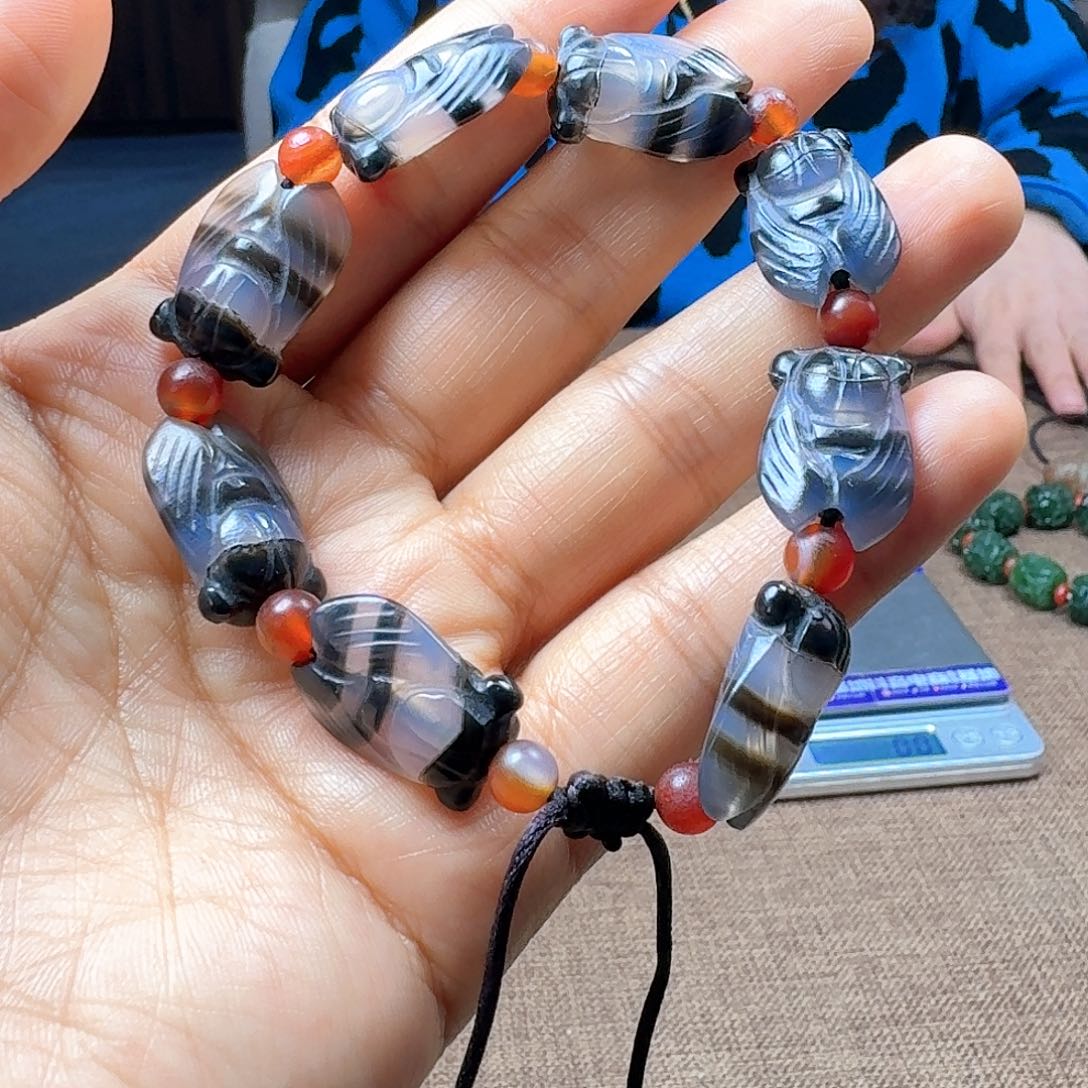 玛瑙/玉髓手链未镶嵌