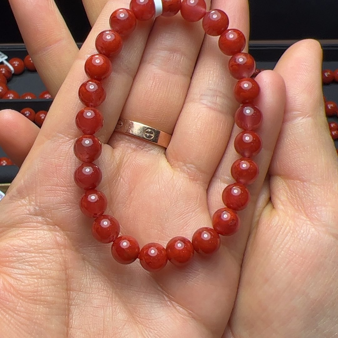 南红玛瑙未镶嵌手串