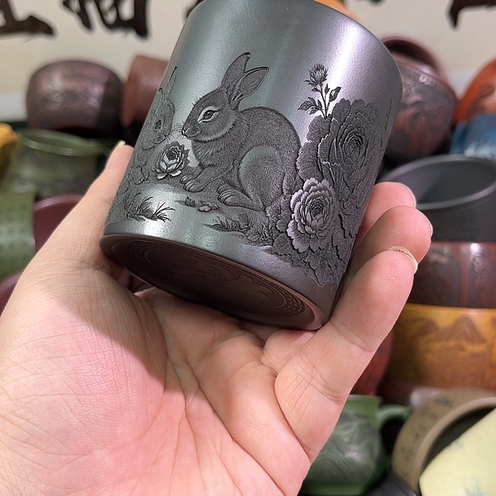 茶杯紫砂全手工紫砂主人杯